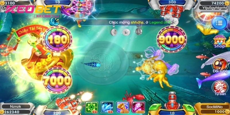 ระบบอาวุธที่หลากหลายช่วยให้ล่าปลาได้อย่างมีประสิทธิภาพ